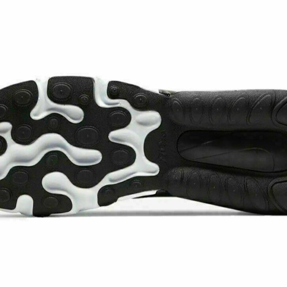 Nike Air Max 270 React Men'sRunning Shoes Black White CI3866-004 Oreo Black - Picture 3 of 10